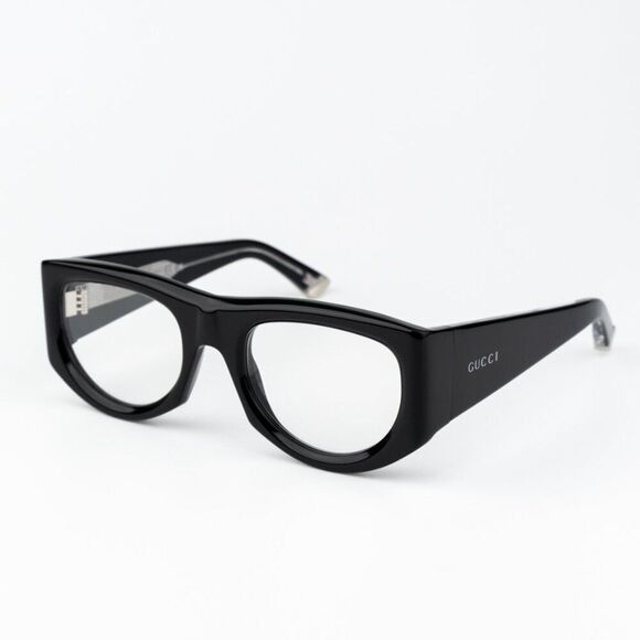 Gucci Women Sunglasses Black Transparent Rectangular GG1917S 002 BRAND NEW main image 3